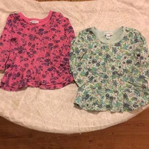 Like new Lot of 2 NAARTJIE longsleeve floral tops.